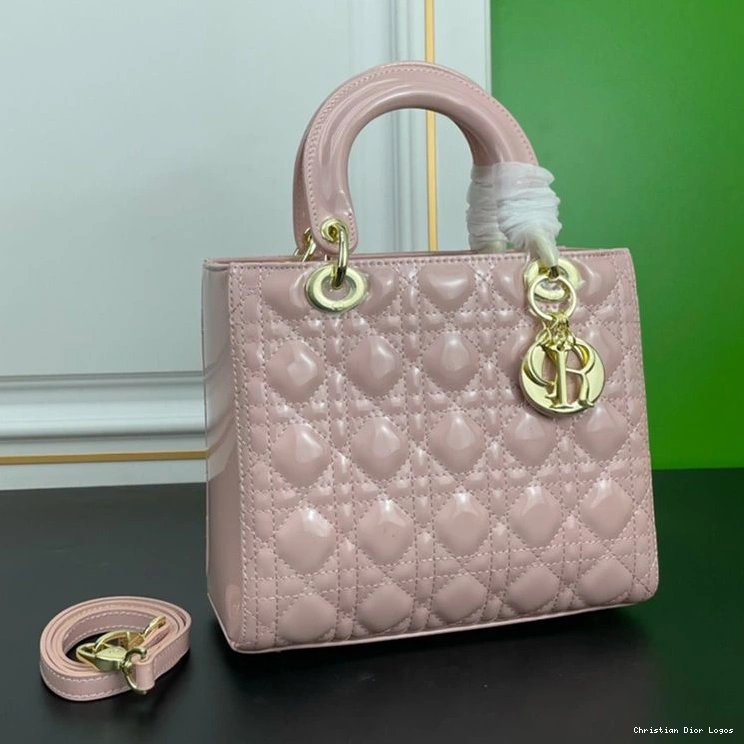 Cheap Dior Calfskin Cannage Medium Gold Bag Lady Pink Patent 0813 Luxury